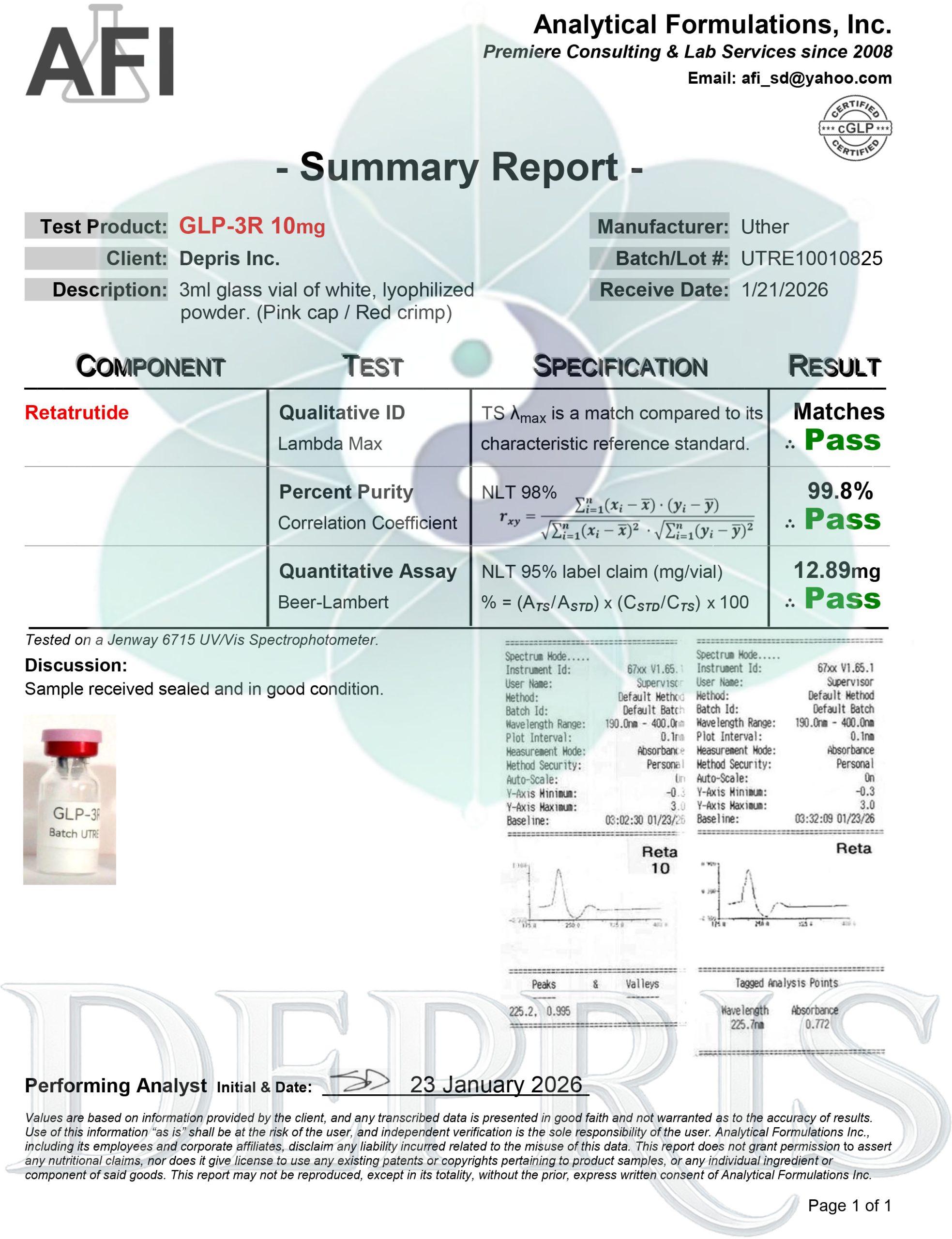 Promo (GLP-3-R) - (R10mg) - 5 Vials - Image 2